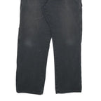 DICKIES Mens Regular Fit Black Denim Jeans W34 L32 Workwear Zip Closure