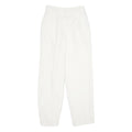 COUNTERPARTS Womens Classic White Trousers W26 L29 Zip Polyester