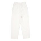 COUNTERPARTS Womens Classic White Trousers W26 L29 Zip Polyester
