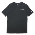 CHAMPION Mens Black Cotton Graphic T-Shirt M Short Sleeve Crew Neck Classic