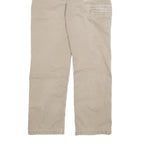 CARHARTT Mens Relaxed Beige Cotton Blend Trousers W32 L29 Workwear Zip Closure