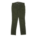 CARHARTT Womens Cotton Blend Green Slim Fit Skinny Trousers W30 L30 Zip Closure