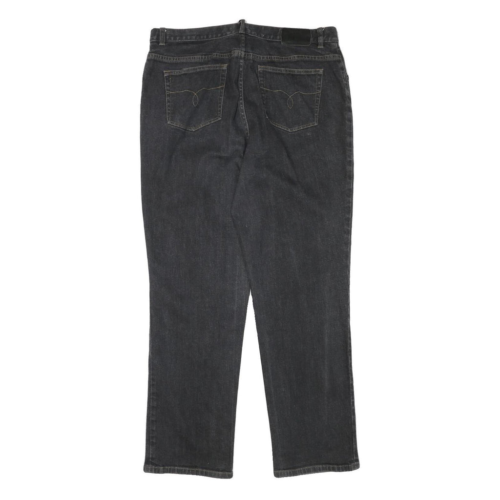 LAUREN RALPH LAUREN Womens Jeans Black Regular Straight Denim Medium W36 L30