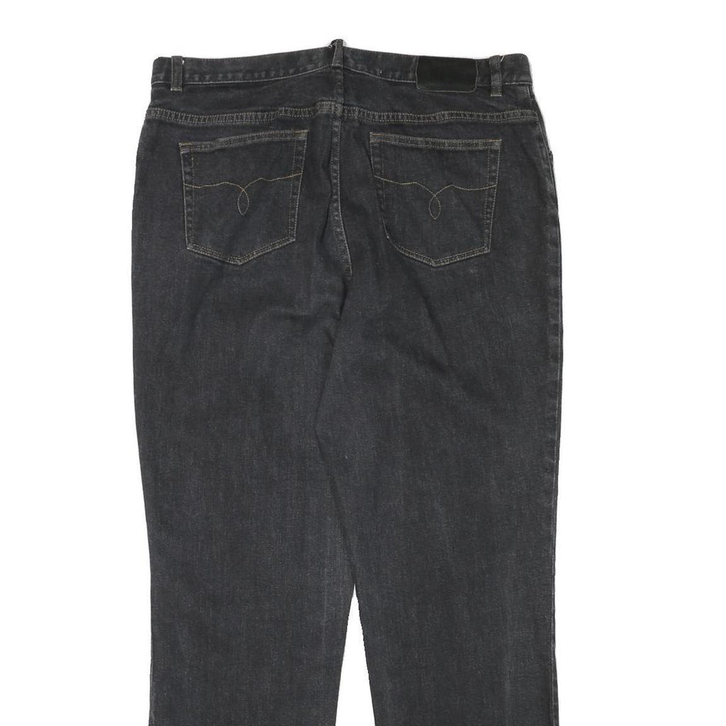 LAUREN RALPH LAUREN Womens Jeans Black Regular Straight Denim Medium W36 L30