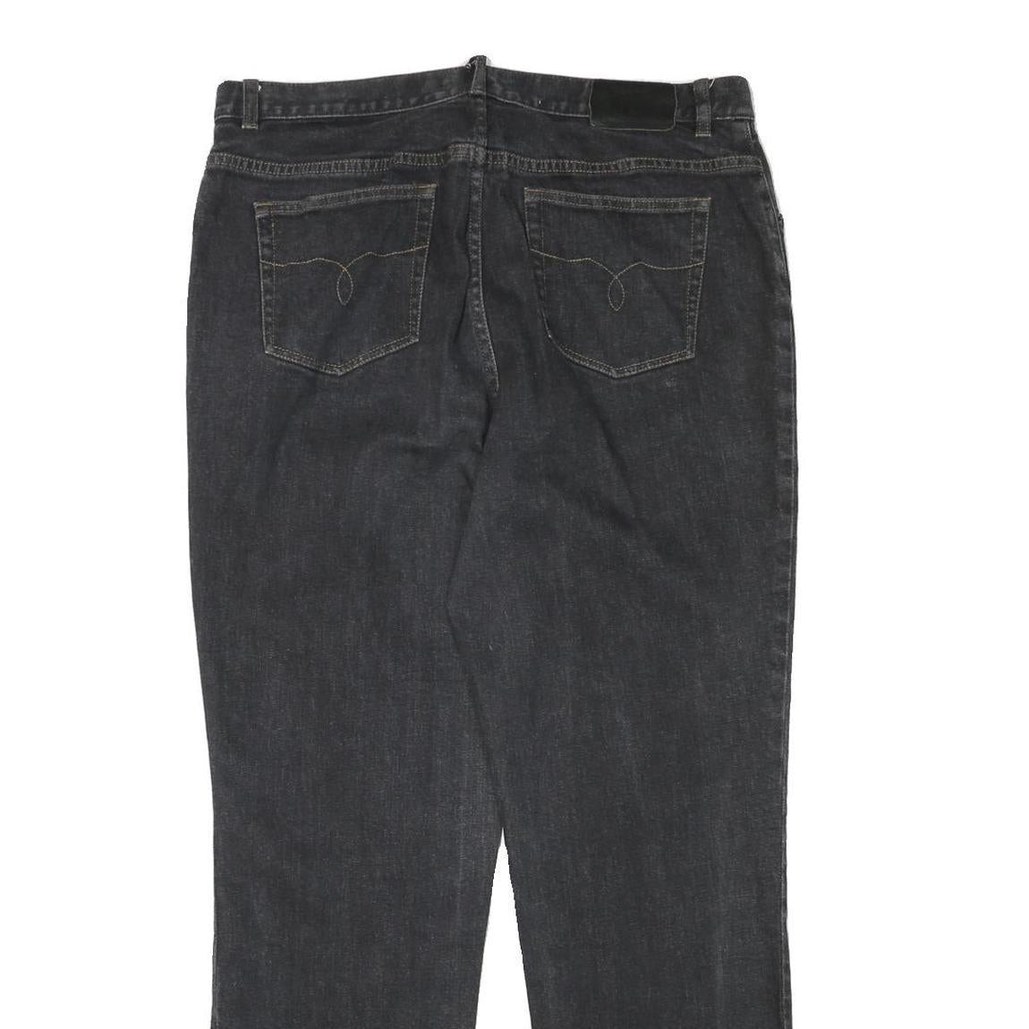 LAUREN RALPH LAUREN Womens Jeans Black Regular Straight Denim Medium W36 L30