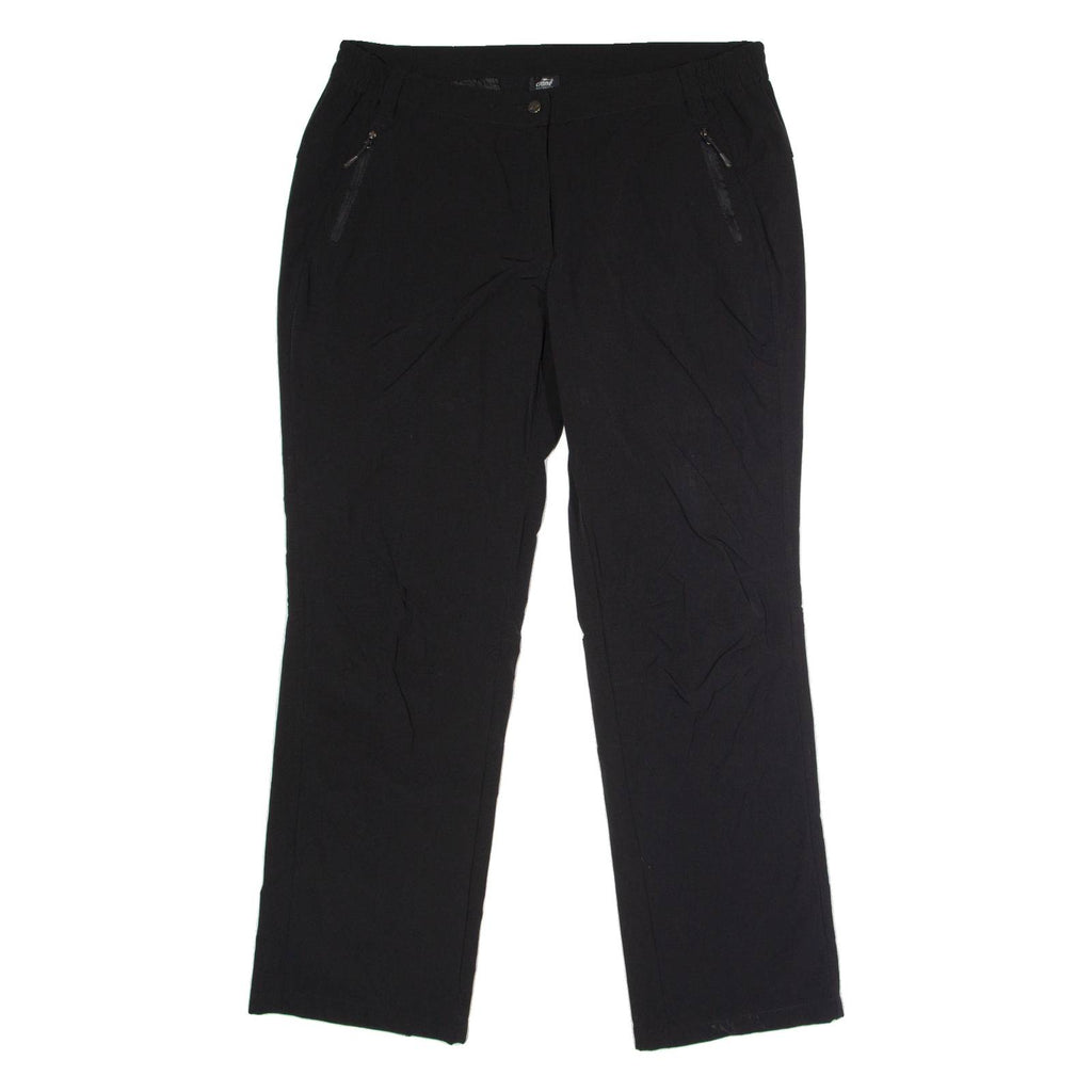 CRANE Outdoor Womens Trousers Black Regular Straight W38 L34