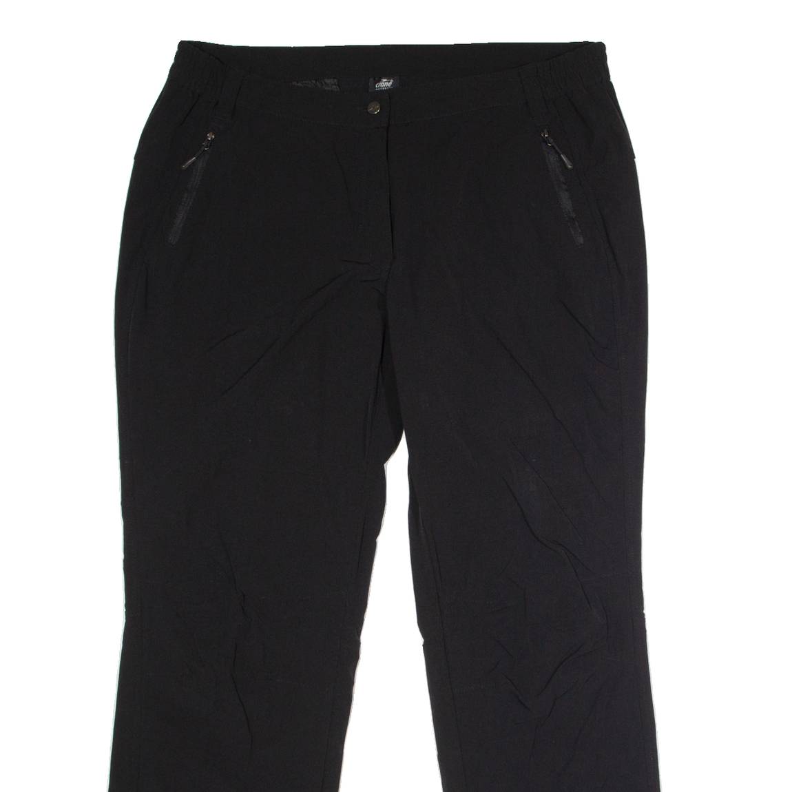 CRANE Outdoor Womens Trousers Black Regular Straight W38 L34