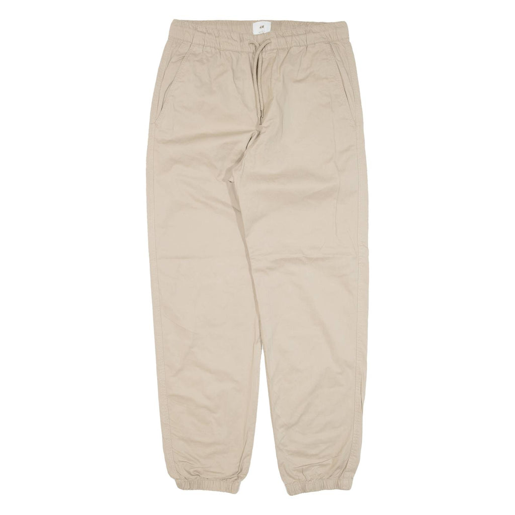 H&M Womens Trousers Beige Relaxed Tapered W30 L28
