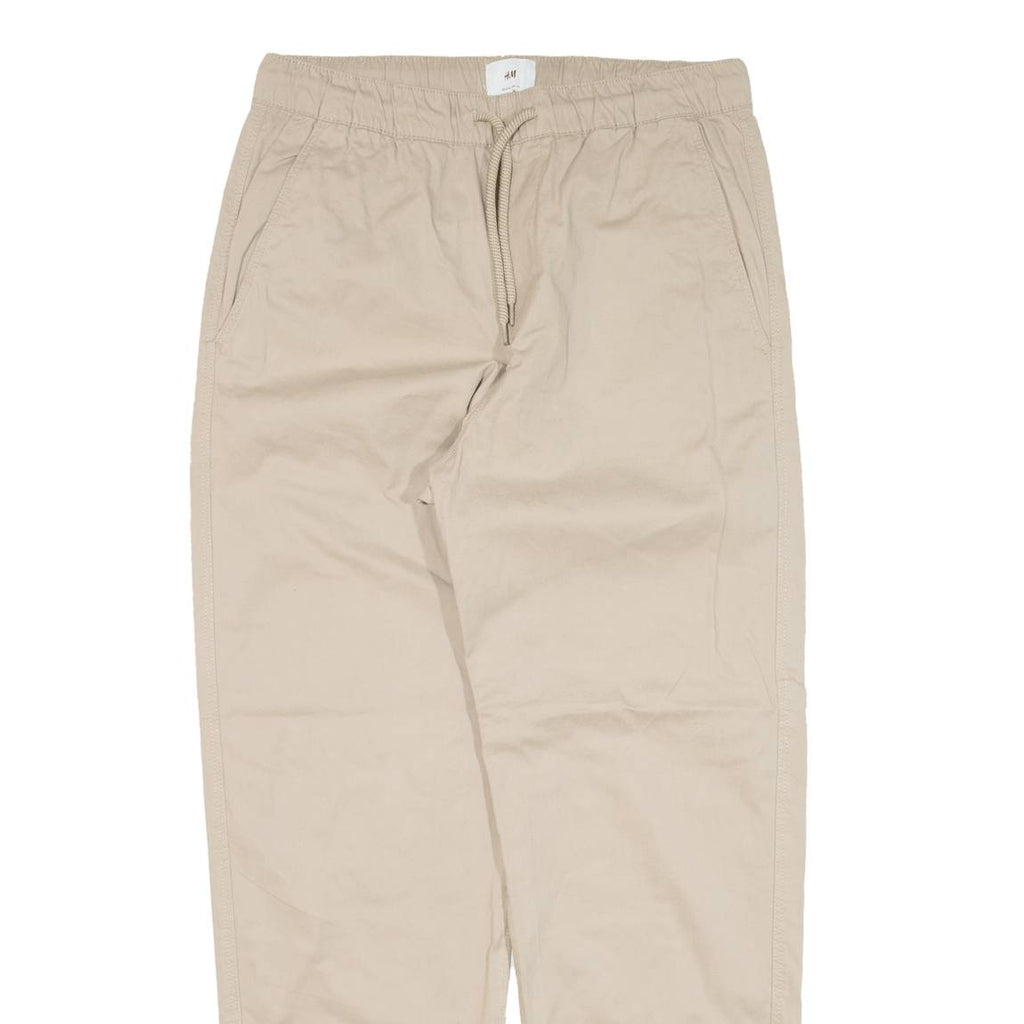H&M Womens Trousers Beige Relaxed Tapered W30 L28