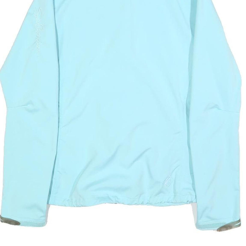 SALOMON Womens Blue Jacket M Polyester Blend Plain Zip Outdoor Sportswear