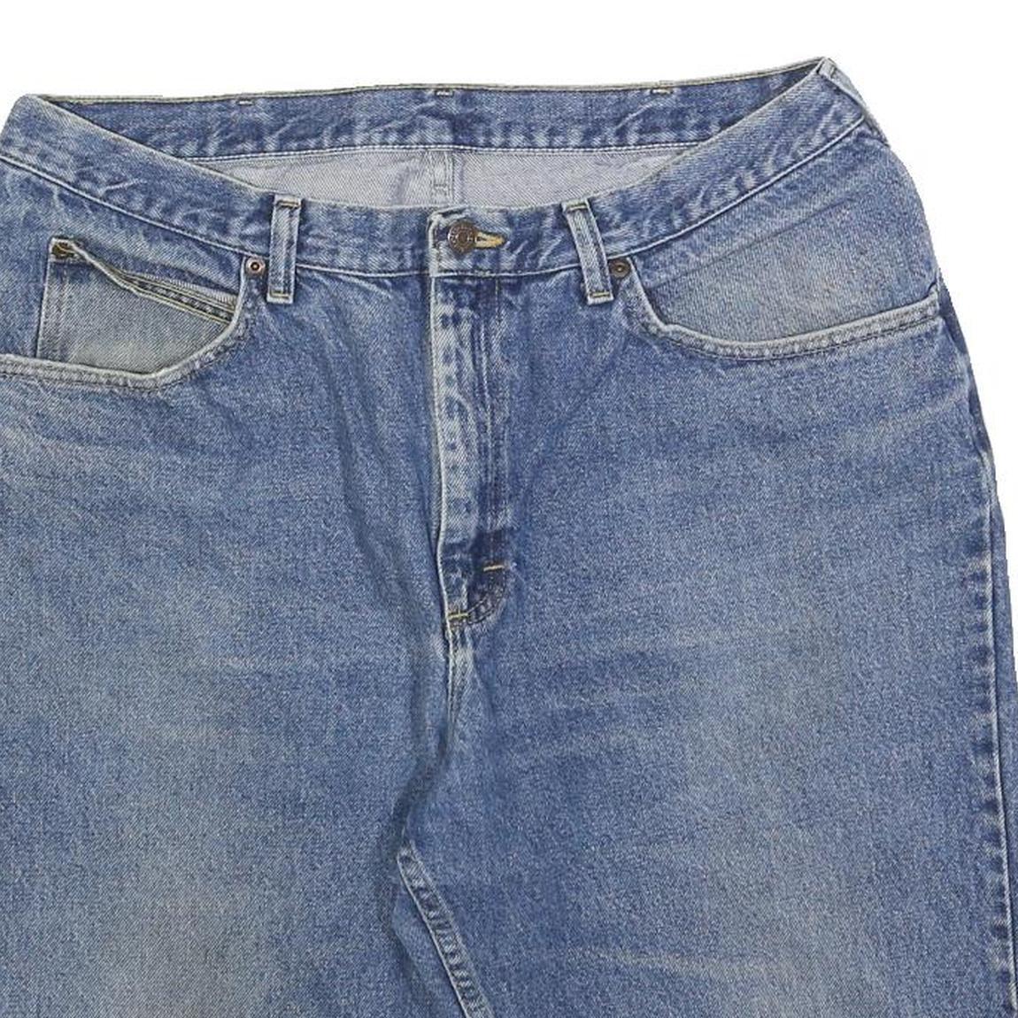 LEE Mens Denim Blue Regular Fit Shorts M W34 Classic Cotton Blend Casual