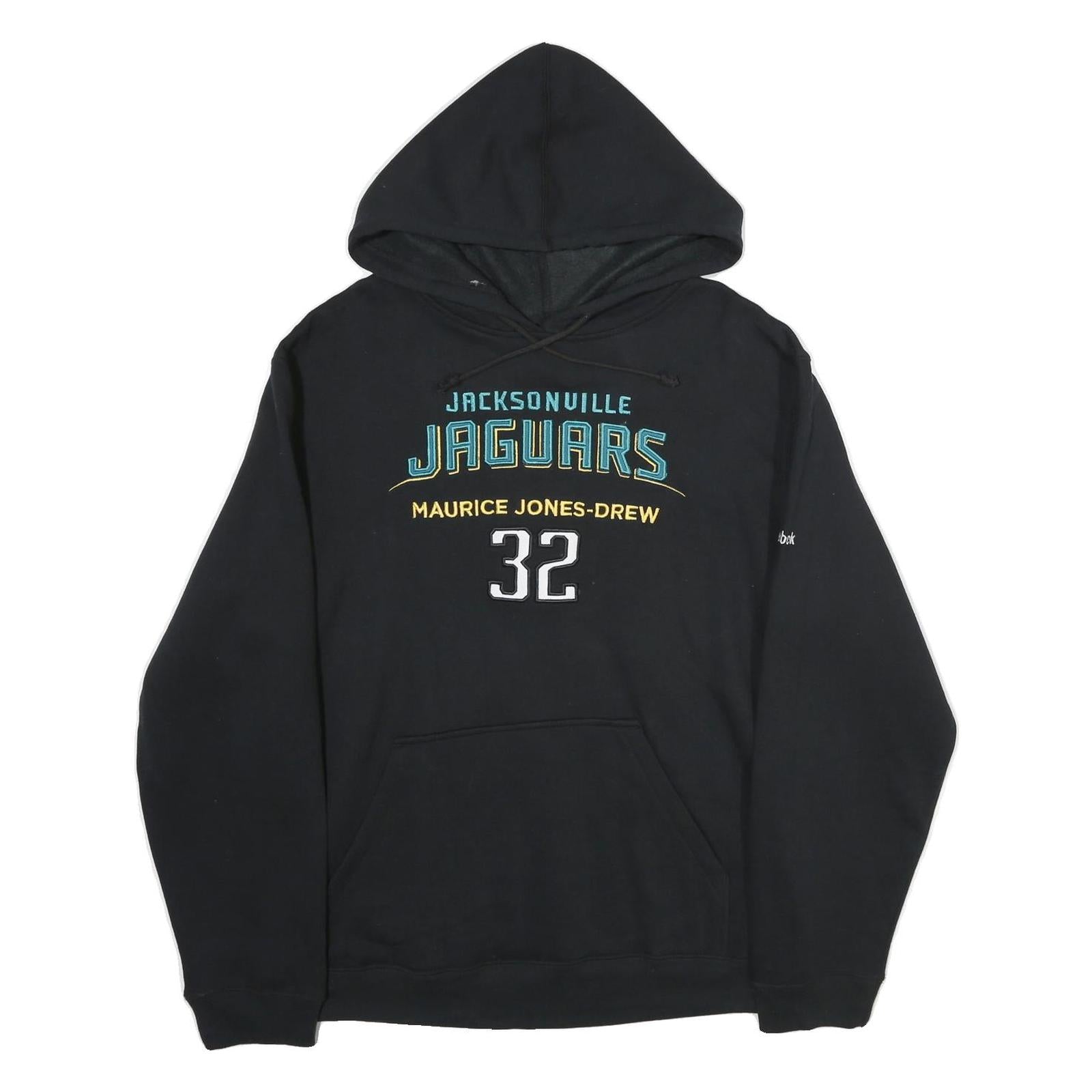REEBOK Mens Black Jacksonville Jaguars Maurice Jones-Drew Hoodie M Sportswear