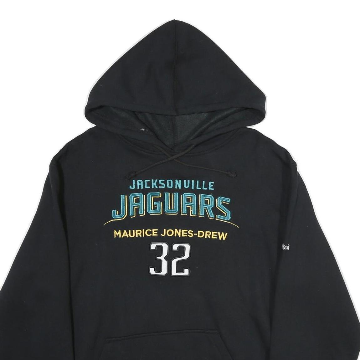 REEBOK Mens Black Jacksonville Jaguars Maurice Jones-Drew Hoodie M Sportswear