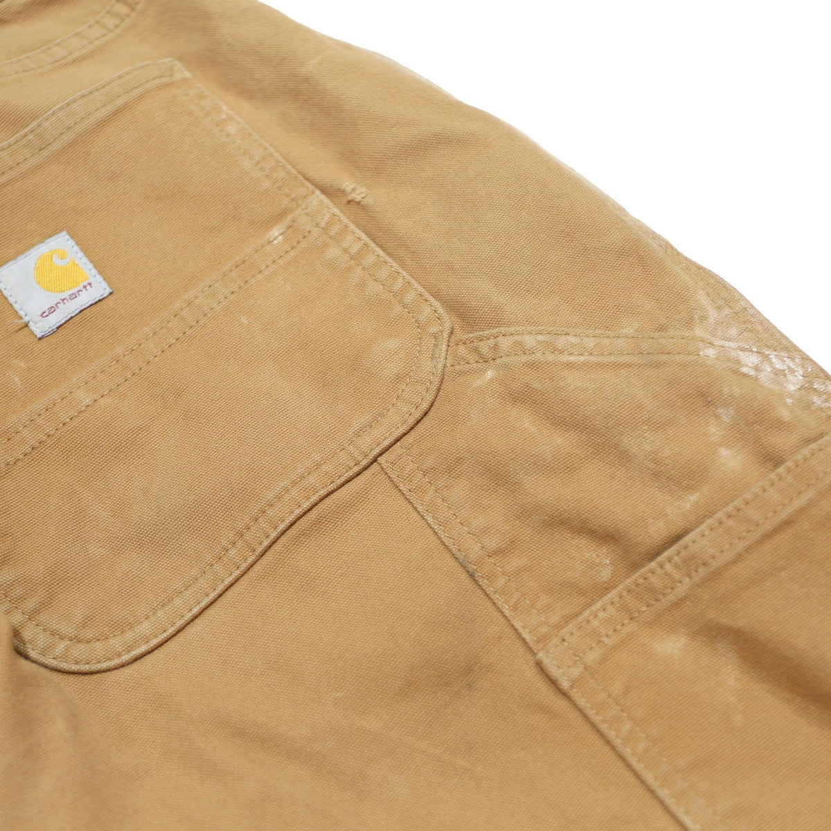 CARHARTT Womens Cotton Blend Beige Relaxed Straight Trousers W34 L31 Workwear