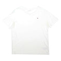 TOMMY HILFIGER Mens White Classic Plain T-Shirt XL Short Sleeve Crew Neck Cotton