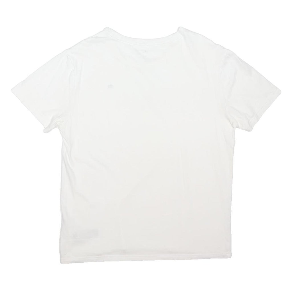 TOMMY HILFIGER Mens White Classic Plain T-Shirt XL Short Sleeve Crew Neck Cotton