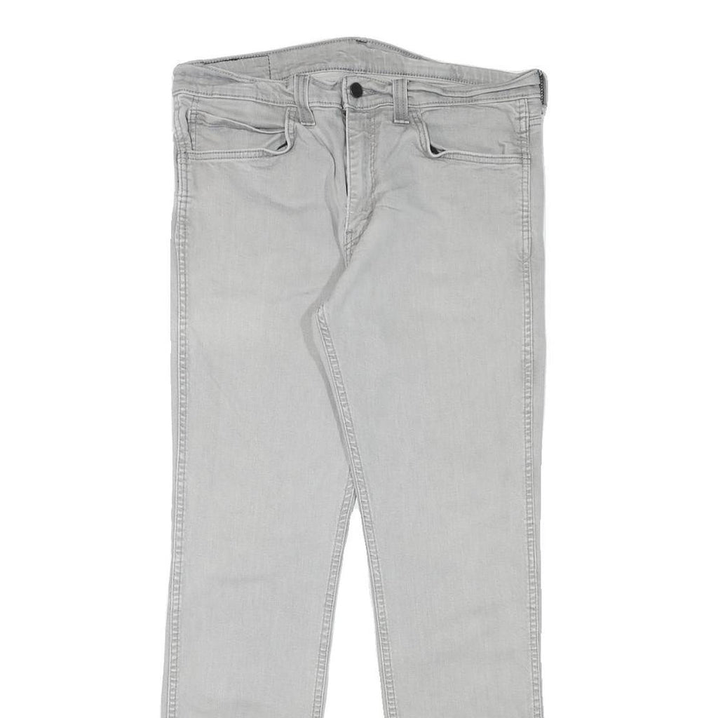 LEVI'S 511 Mens Jeans Grey Slim Skinny Denim W32 L30 Classic Zip Fastening