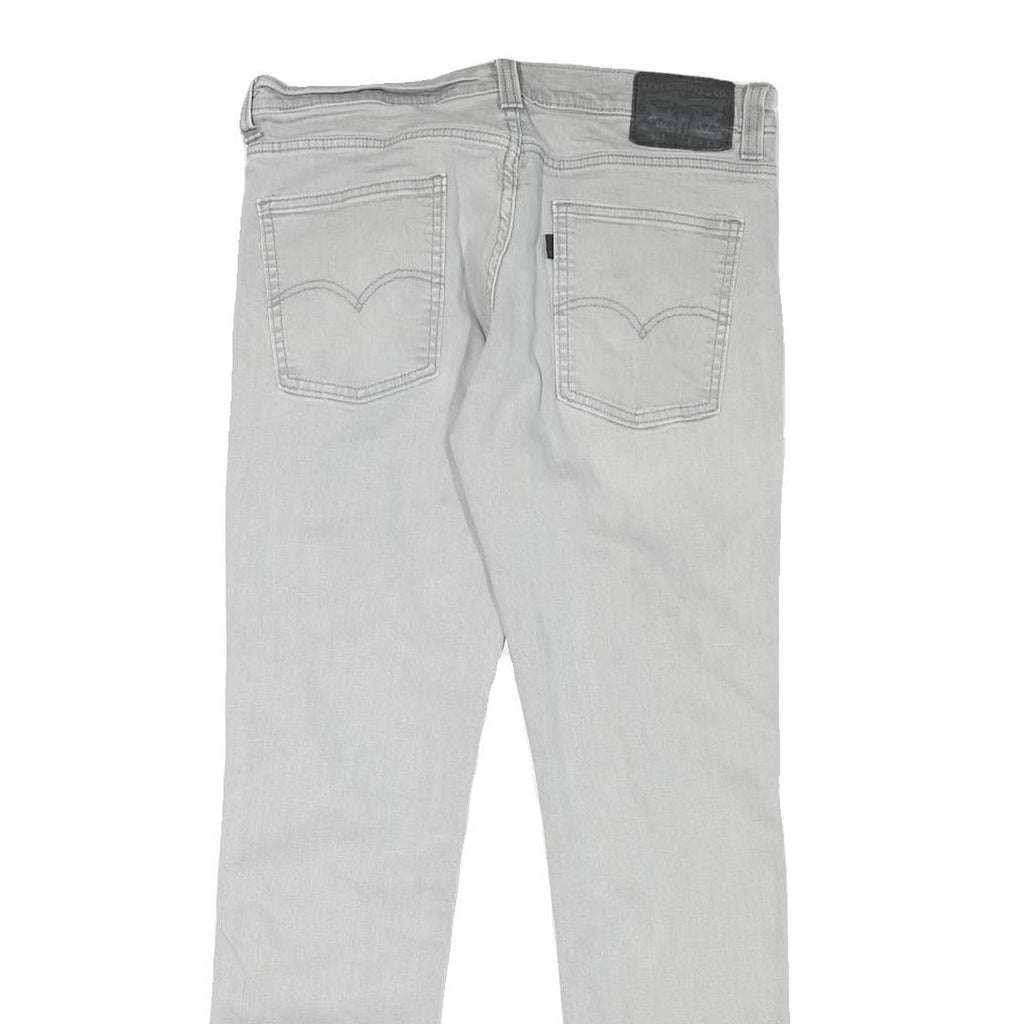 LEVI'S 511 Mens Jeans Grey Slim Skinny Denim W32 L30 Classic Zip Fastening
