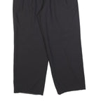 GIANNI VERA Womens Wool Blend Black Relaxed Straight Trousers W32 L27 Smart