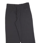 GIANNI VERA Womens Wool Blend Black Relaxed Straight Trousers W32 L27 Smart