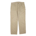 CARHARTT Mens Cotton Blend Beige Workwear Regular Fit Trousers W38 L32 Casual