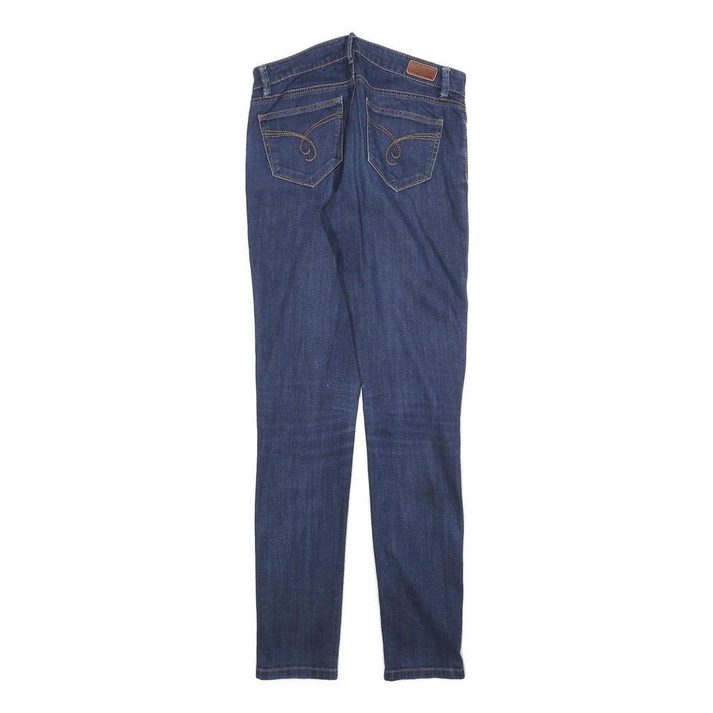 ESPRIT Womens Jeans Blue Slim Skinny Denim Medium W28 L32 Cotton Blend Zip