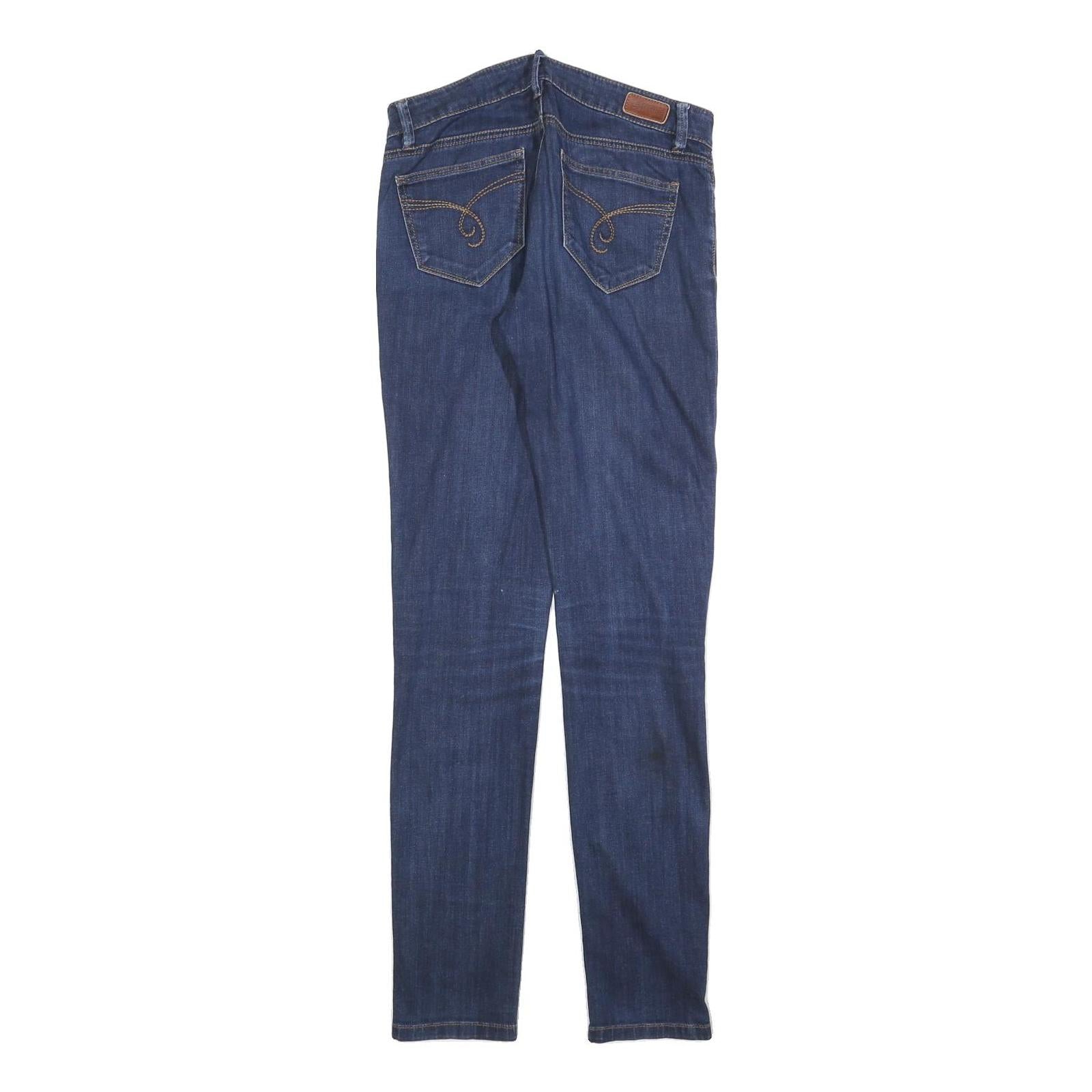 ESPRIT Womens Jeans Blue Slim Skinny Denim Medium W28 L32 Cotton Blend Zip