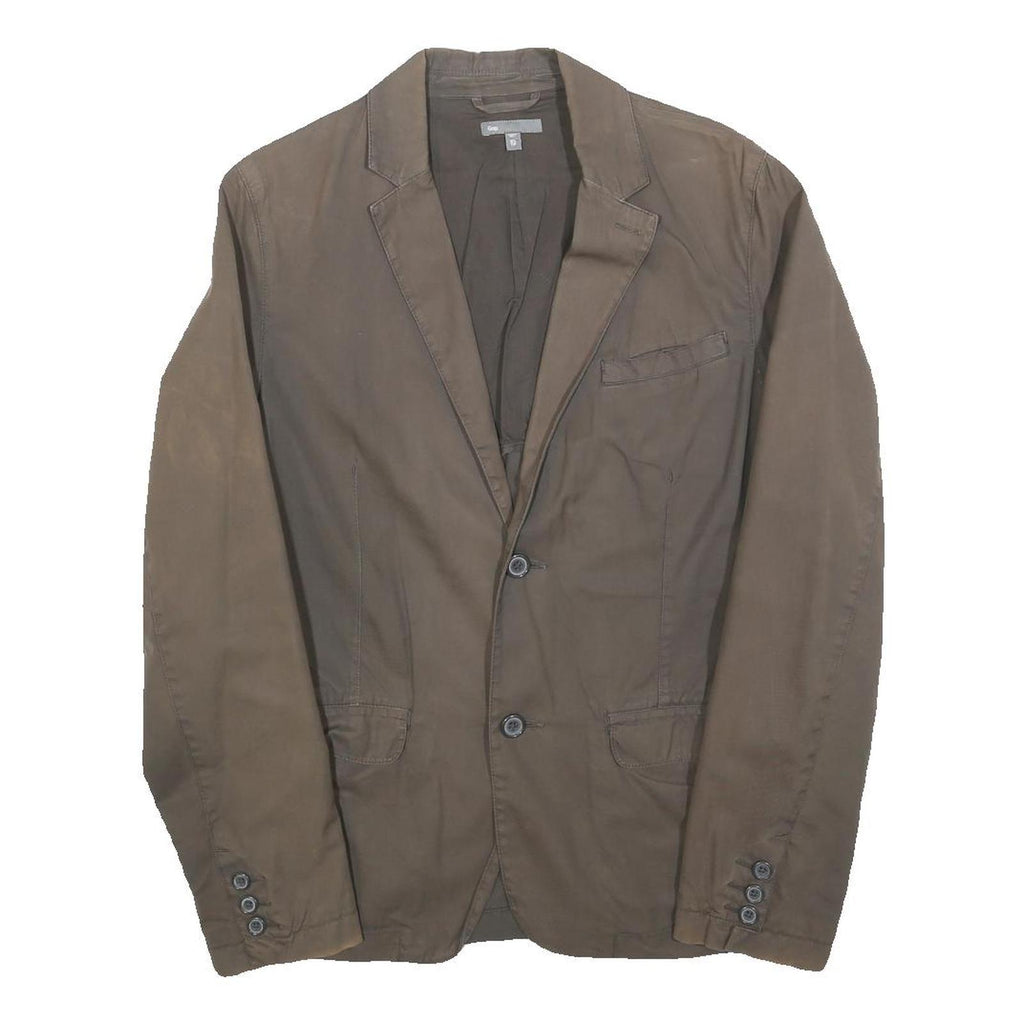 GAP Mens Brown Button Jacket XS Cotton Blend Classic Casual Smart