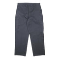 DICKIES Mens Cotton Blend Navy Relaxed Cargo Trousers W36 L30 Durable Workwear