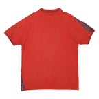 UMBRO Mens Red & Navy Short Sleeve Polo Shirt XL Casual Cotton Blend Sportswear