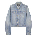 RALPH LAUREN POLO JEANS CO Womens Blue Denim Jacket S Cotton Blend Button Up