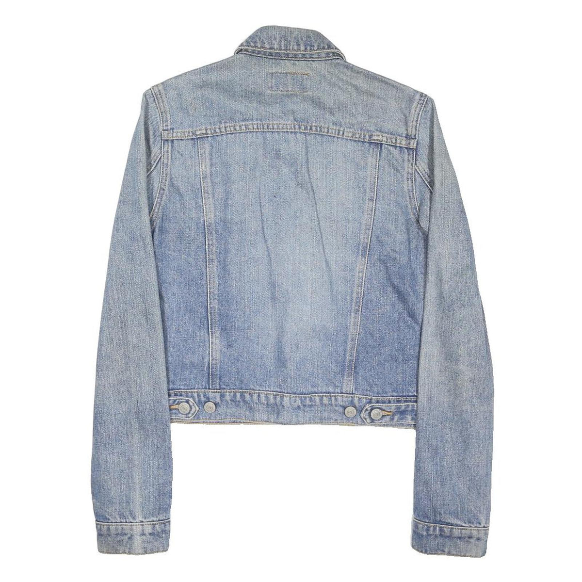 RALPH LAUREN POLO JEANS CO Womens Blue Denim Jacket S Cotton Blend Button Up