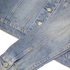 RALPH LAUREN POLO JEANS CO Womens Blue Denim Jacket S Cotton Blend Button Up
