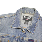 RALPH LAUREN POLO JEANS CO Womens Blue Denim Jacket S Cotton Blend Button Up