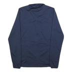 NIKE Mens Navy Blue Jacket S Polyester Blend Plain Zip Pocket Sportswear