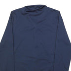 NIKE Mens Navy Blue Jacket S Polyester Blend Plain Zip Pocket Sportswear