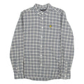 LYLE & SCOTT Mens Shirt Grey Check Long Sleeve S