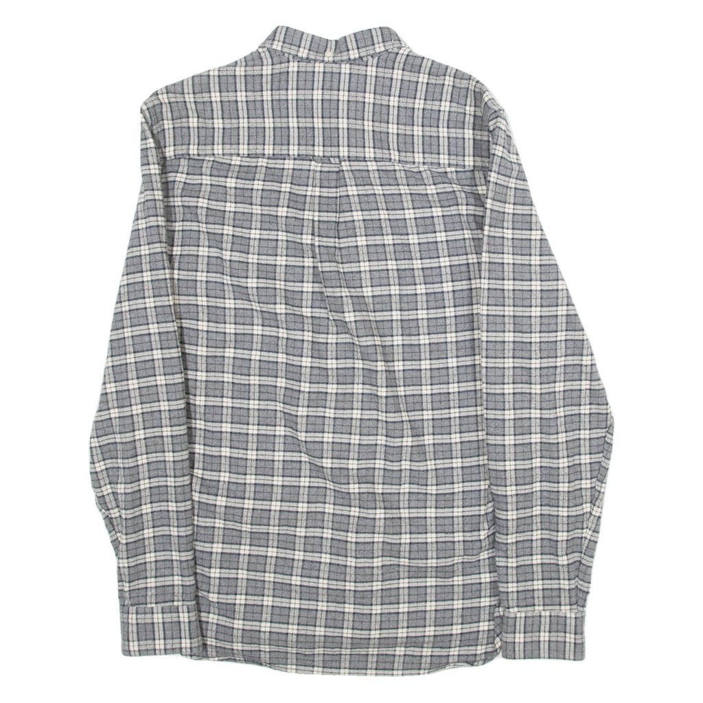 LYLE & SCOTT Mens Shirt Grey Check Long Sleeve S