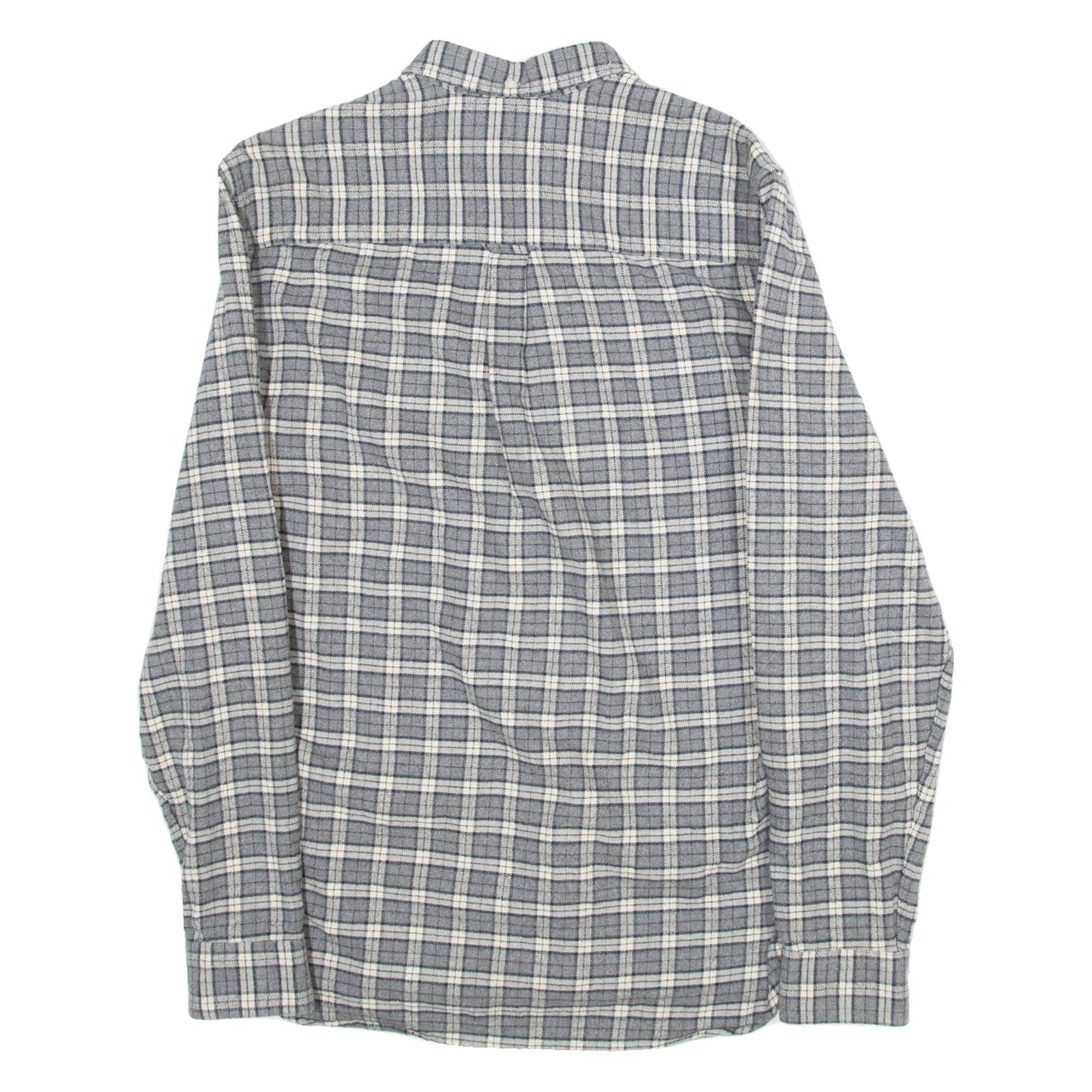 LYLE & SCOTT Mens Shirt Grey Check Long Sleeve S