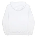 TRUE RELIGION Mens White Cotton Blend Pullover Hoodie M Logo Graphic Casual