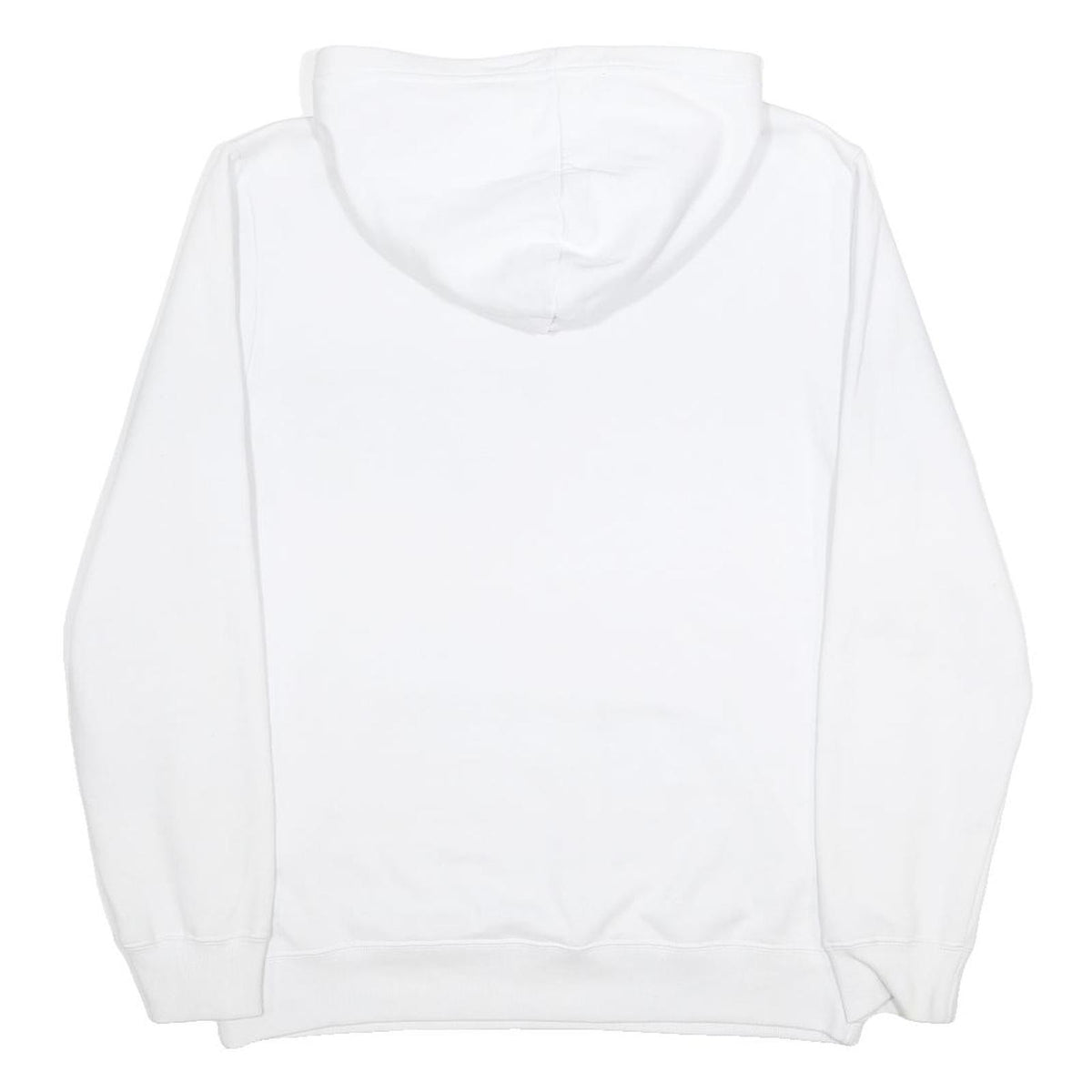TRUE RELIGION Mens White Cotton Blend Pullover Hoodie M Logo Graphic Casual