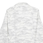 CALVIN KLEIN Womens White & Grey Camouflage Cotton Button Jacket M Casual