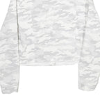 CALVIN KLEIN Womens White & Grey Camouflage Cotton Button Jacket M Casual