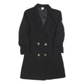 ZEBRA Womens Black Button Jacket XS Polyester Blend Double Breasted Long Sleeve
