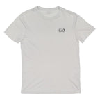 EA7 EMPORIO ARMANI Mens White Crew Neck Short Sleeve S Cotton Blend T-Shirt