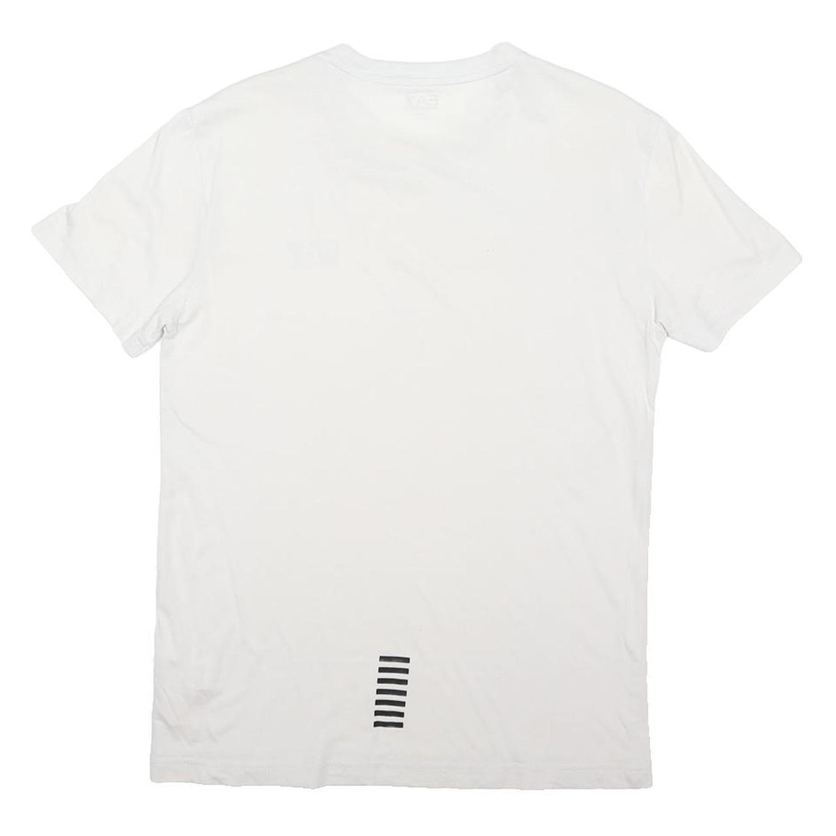 EA7 EMPORIO ARMANI Mens White Crew Neck Short Sleeve S Cotton Blend T-Shirt