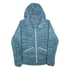 JACK WOLFSKIN Womens Blue Jacket S Polyester Quilted Hooded Lightweight Outdoor