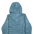 JACK WOLFSKIN Womens Blue Jacket S Polyester Quilted Hooded Lightweight Outdoor