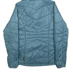 JACK WOLFSKIN Womens Blue Jacket S Polyester Quilted Hooded Lightweight Outdoor