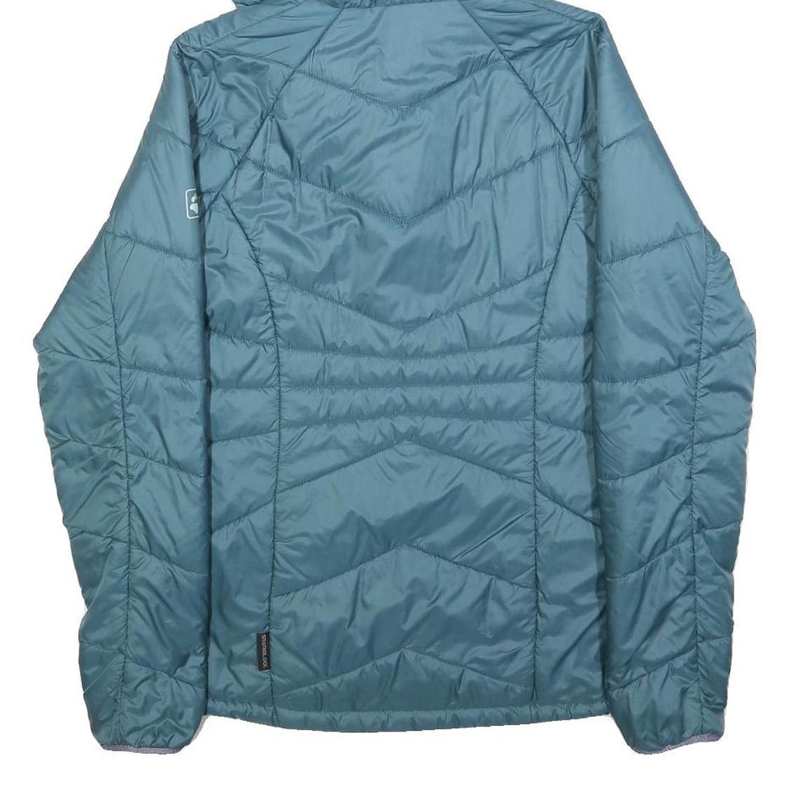 JACK WOLFSKIN Womens Blue Jacket S Polyester Quilted Hooded Lightweight Outdoor